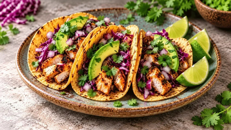 Grilled Chicken & Fresh Avocado Tacos